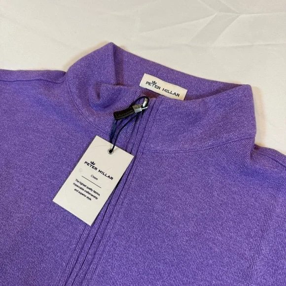 Peter Millar Crown 1/4 Zip Pullover Size Small Purples NWT $149